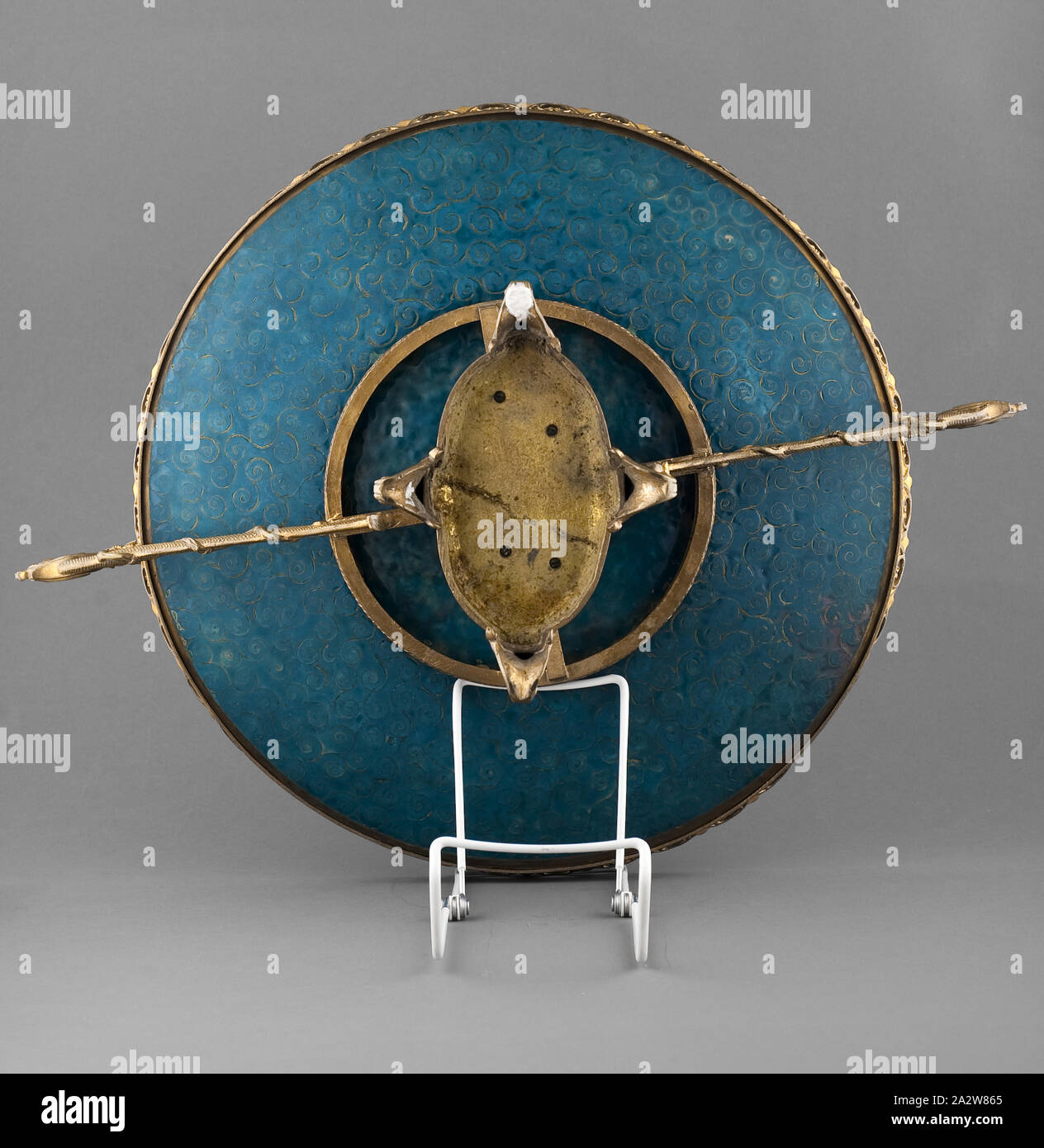 Caricabatterie, cloisonne, 14-1/2 d, Arte Asiatica Foto Stock