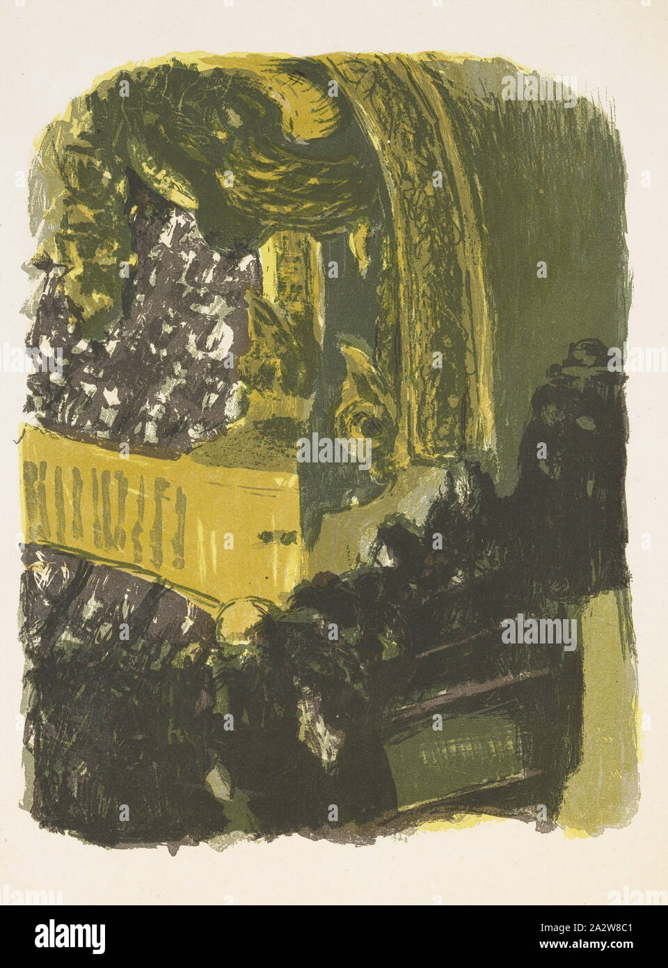 Une Galerie au Gymnase, Edouard Vuillard (Francese, 1868-1940), 1900, Litografia a colori, 14 x 11 Foto Stock