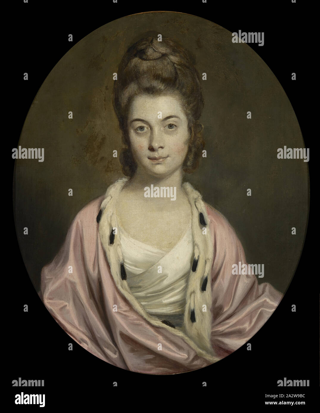 Ritratto di Signora Thomas Watkinson Payler, Joshua Reynolds (British, 1723-1792), 1771, olio su tela, 30 x 25 in. circa 40 x 34 x 4 in. (Incorniciato), unione di pittura e scultura prima del 1800 Foto Stock