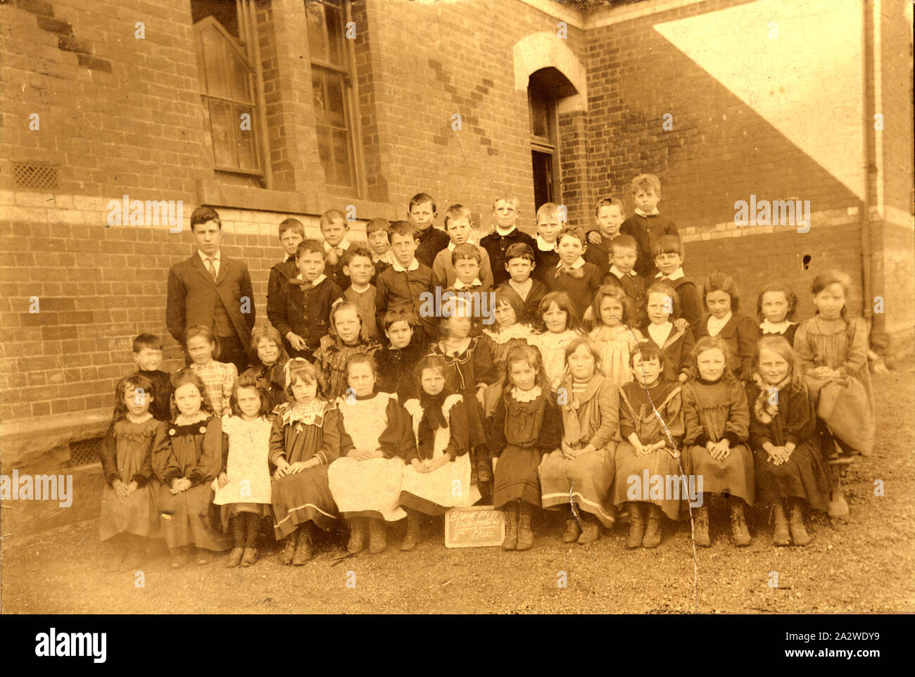 Albume fotografia - Black Hill scuola statale, Grade 2, circa 1880, ritratto dei bambini al Black Hill scuola statale, Grade 2, circa 1880 Foto Stock