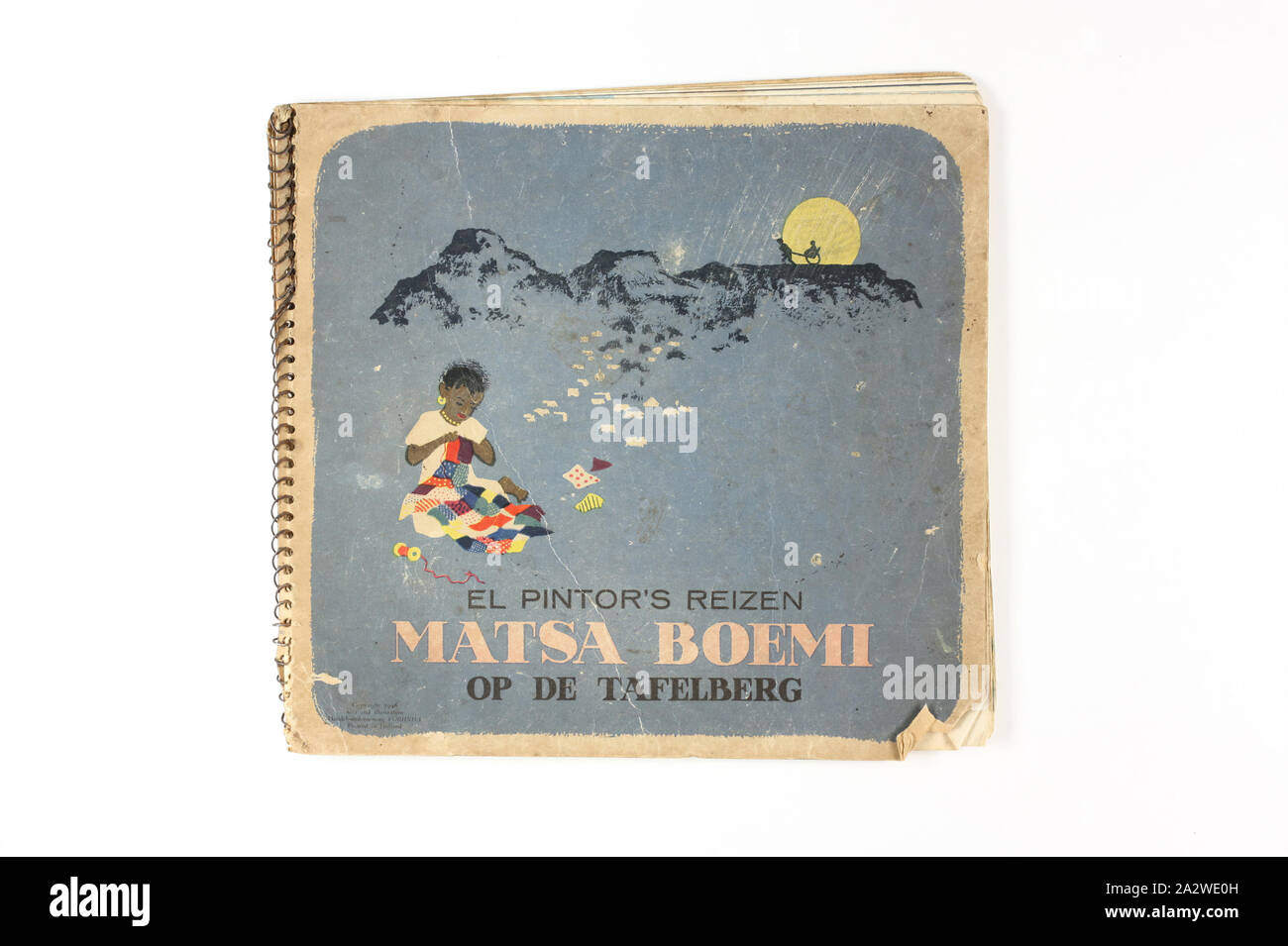 Prenota - " El Pintor's Reizan Matza Boemi', Amsterdam, Paesi Bassi, circa 1930, libro per bambini intitolato 'El Pintor's Reizan Matza Boemi', in Olandese, stampato in Amsterdam, Paesi Bassi, circa 1930. Fa parte di una raccolta relativa a Jan Cornelis Roos (1912 - 1973), un olandese merchant marine ingegnere che emigrarono in Australia durante i primi anni quaranta. Jan è stato sopportato in 1912 in un villaggio vicino a Alkmaar nei Paesi Bassi. Si è qualificato come un elettricista specializzato nel 1934 ma Foto Stock Prenota - " El Pintor's Reizan Matza Boemi', Amsterdam, Paesi Bassi, circa 1930, libro per bambini intitolato 'El Pintor's Reizan Matza Boemi', in Olandese, stampato in Amsterdam, Paesi Bassi, circa 1930. Fa parte di una raccolta relativa a Jan Cornelis Roos (1912 - 1973), un olandese merchant marine ingegnere che emigrarono in Australia durante i primi anni quaranta. Jan è stato sopportato in 1912 in un villaggio vicino a Alkmaar nei Paesi Bassi. Si è qualificato come un elettricista specializzato nel 1934 ma Foto Stock