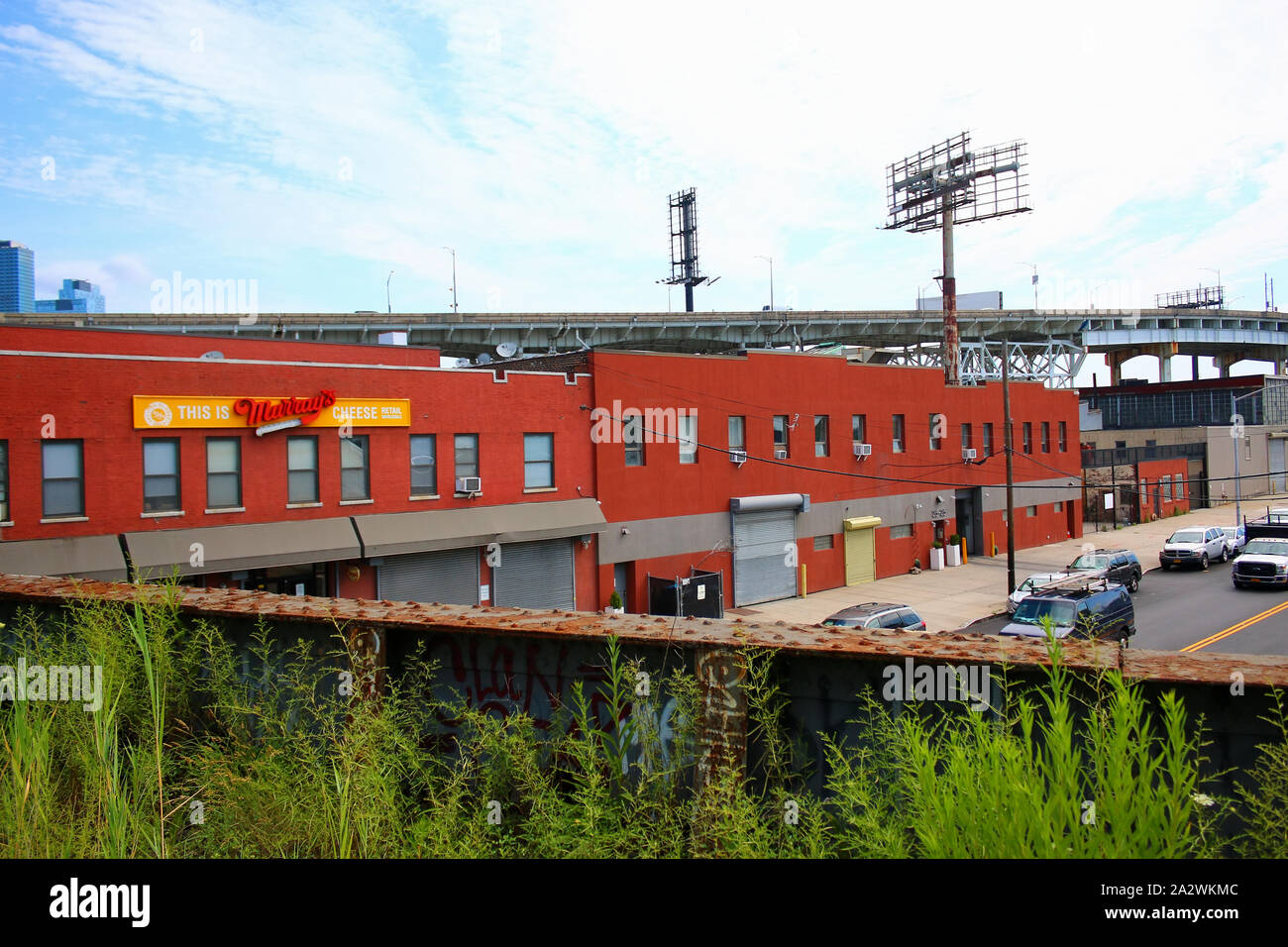 Montauk taglio è una sezione di elevata rail abbandonate le vie che una volta collegata la North Shore line e Montauk linea che è diventata popolare spot amon Foto Stock