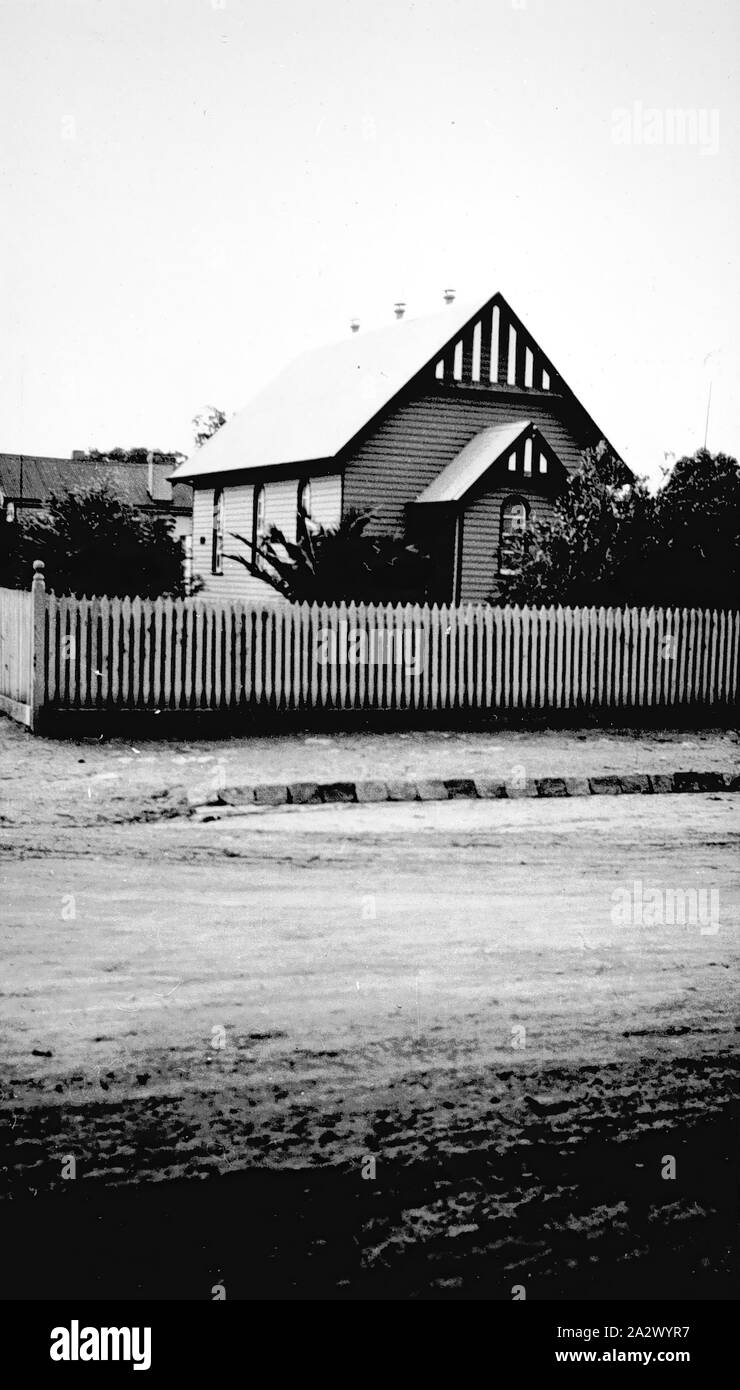 Negativo - Hopetoun, Victoria, del 1940 circa, la Chiesa Hopetoun Foto Stock