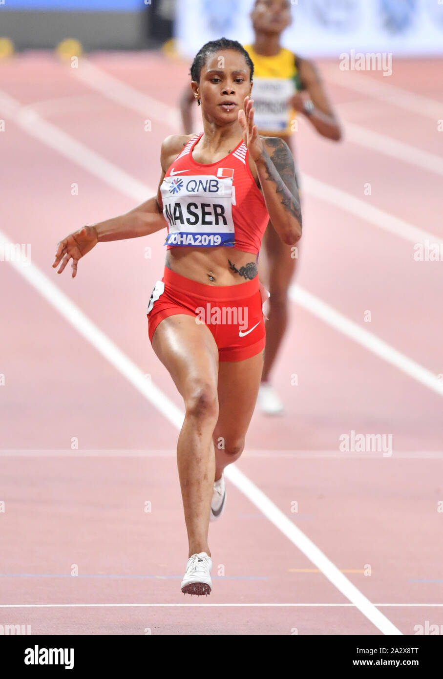 Salwa Eid Naser (Barhein). Medaglia d'oro di 400 metri. IAAF World Athletics Championships, Doha 2019 Foto Stock