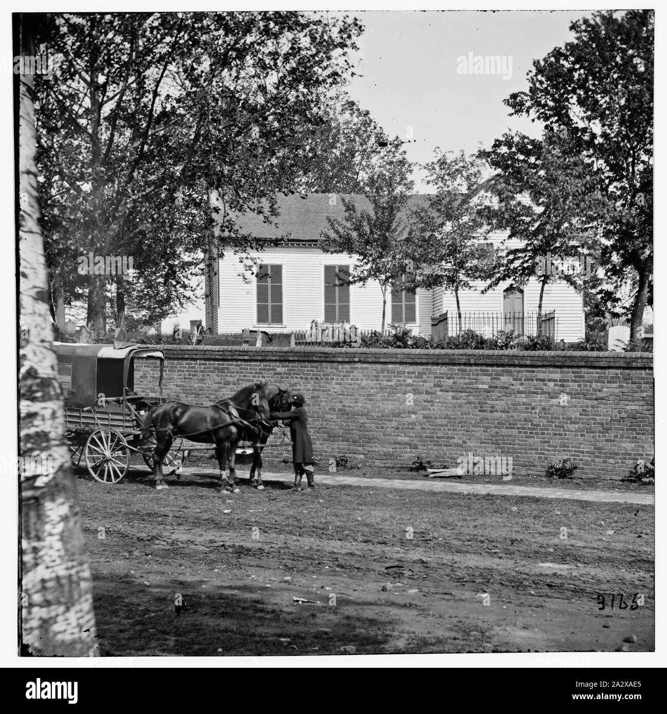 Richmond, Virginia. Chiesa di San Giovanni Evangelista da street Foto Stock