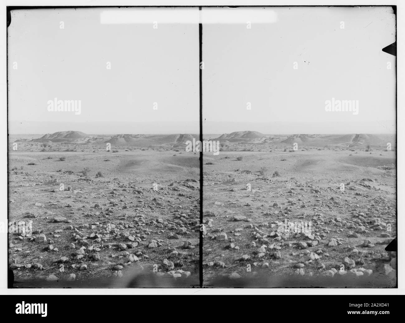 Strada di Gerico, Giordania, ecc. Tumulo di copertura Gerico antica. Foto Stock