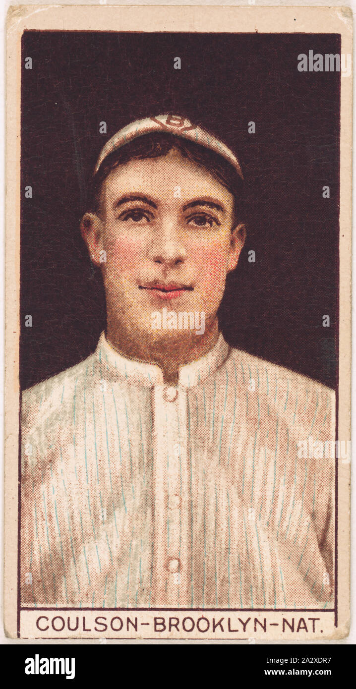 Robert Coulson, Brooklyn Dodgers, baseball card ritratto Foto Stock