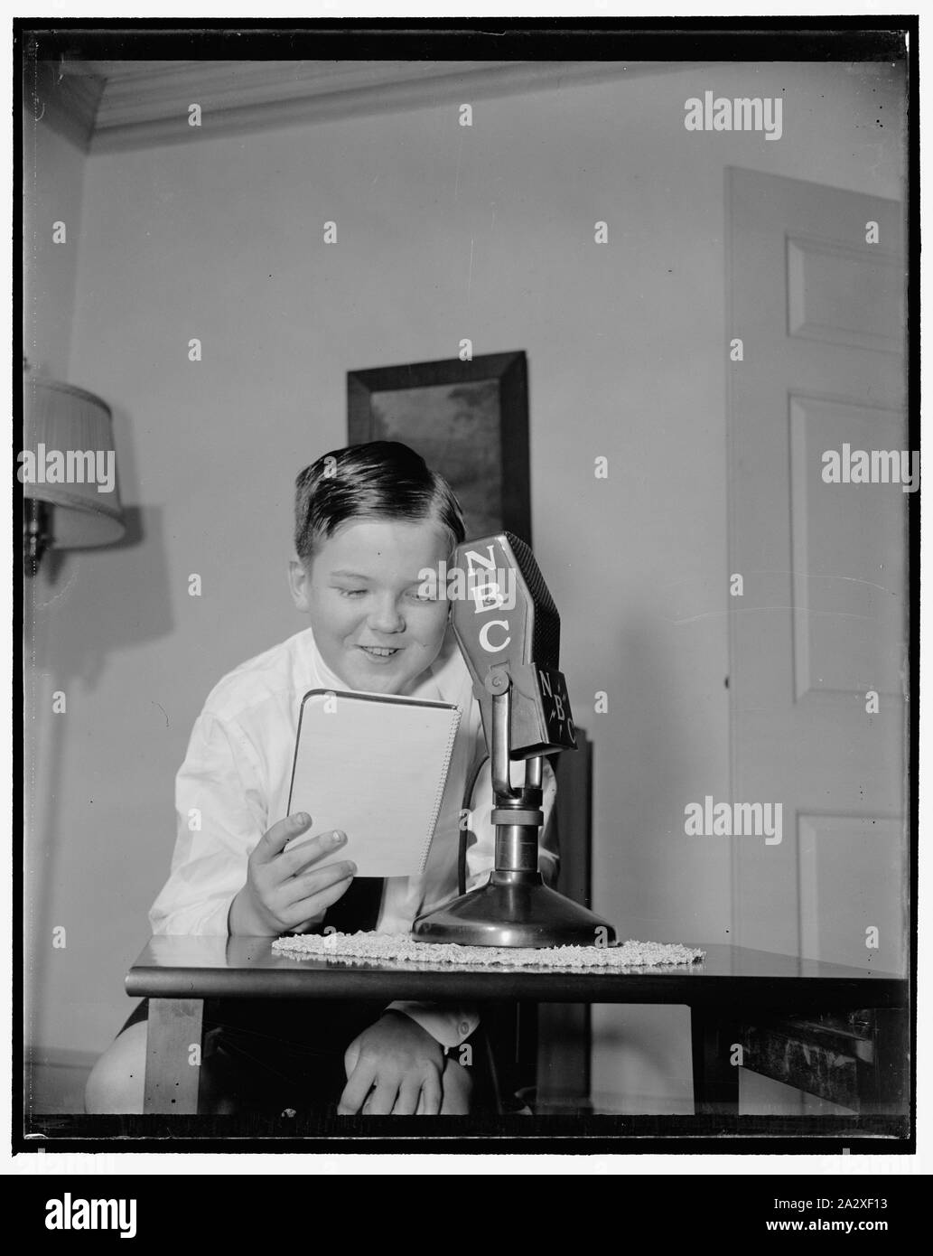 Robert Patrick Brennan, figlio del ministro irlandese e la Sig.ra Brennan Foto Stock