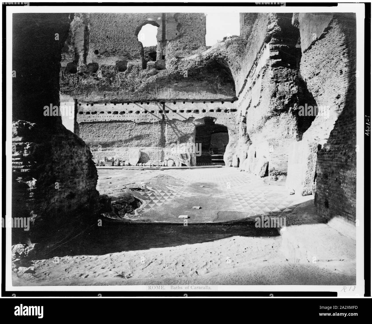 Roma. Terme di Caracalla Foto Stock