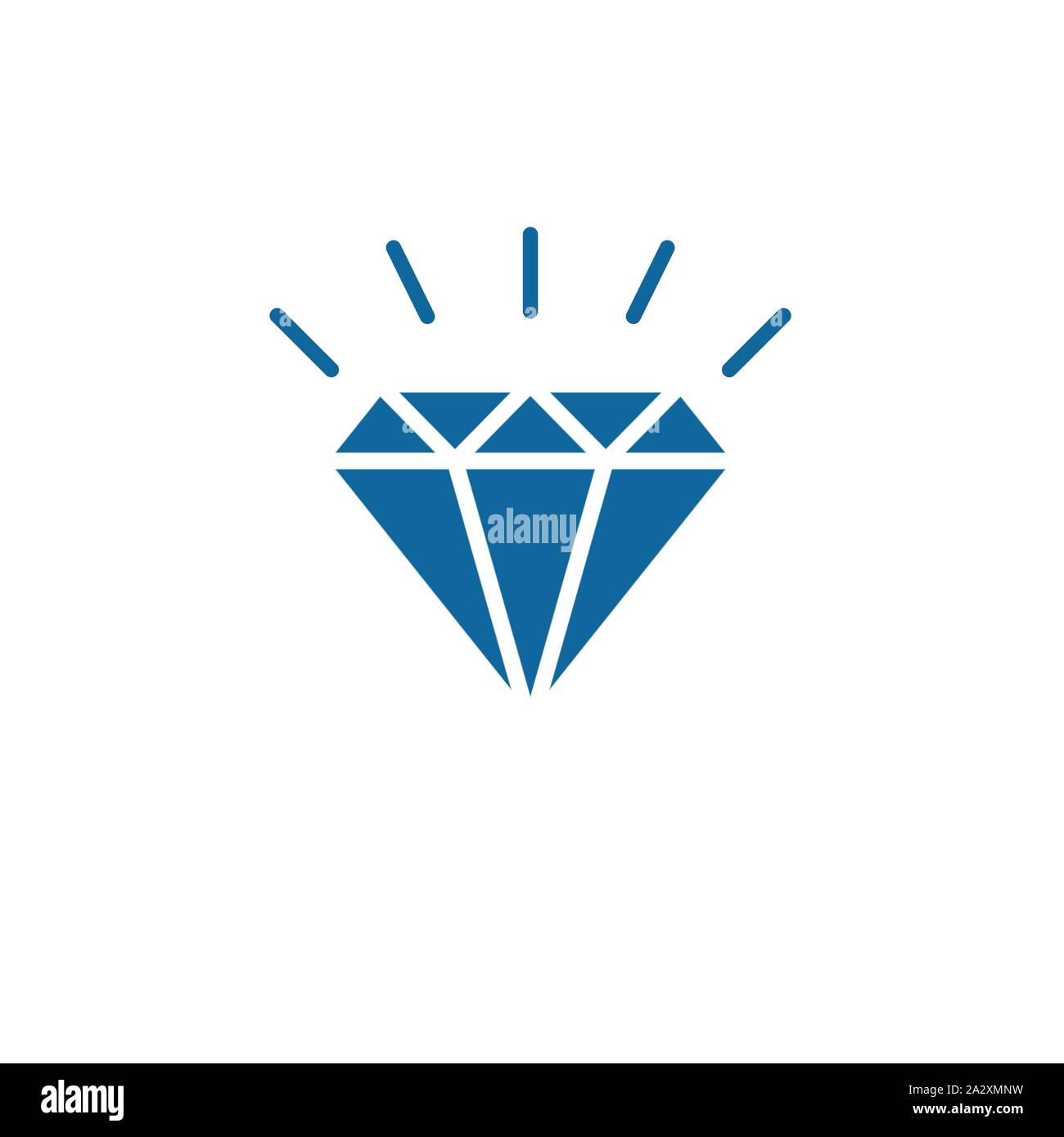Il logo di diamante Modello icona vettore illustration design Illustrazione Vettoriale