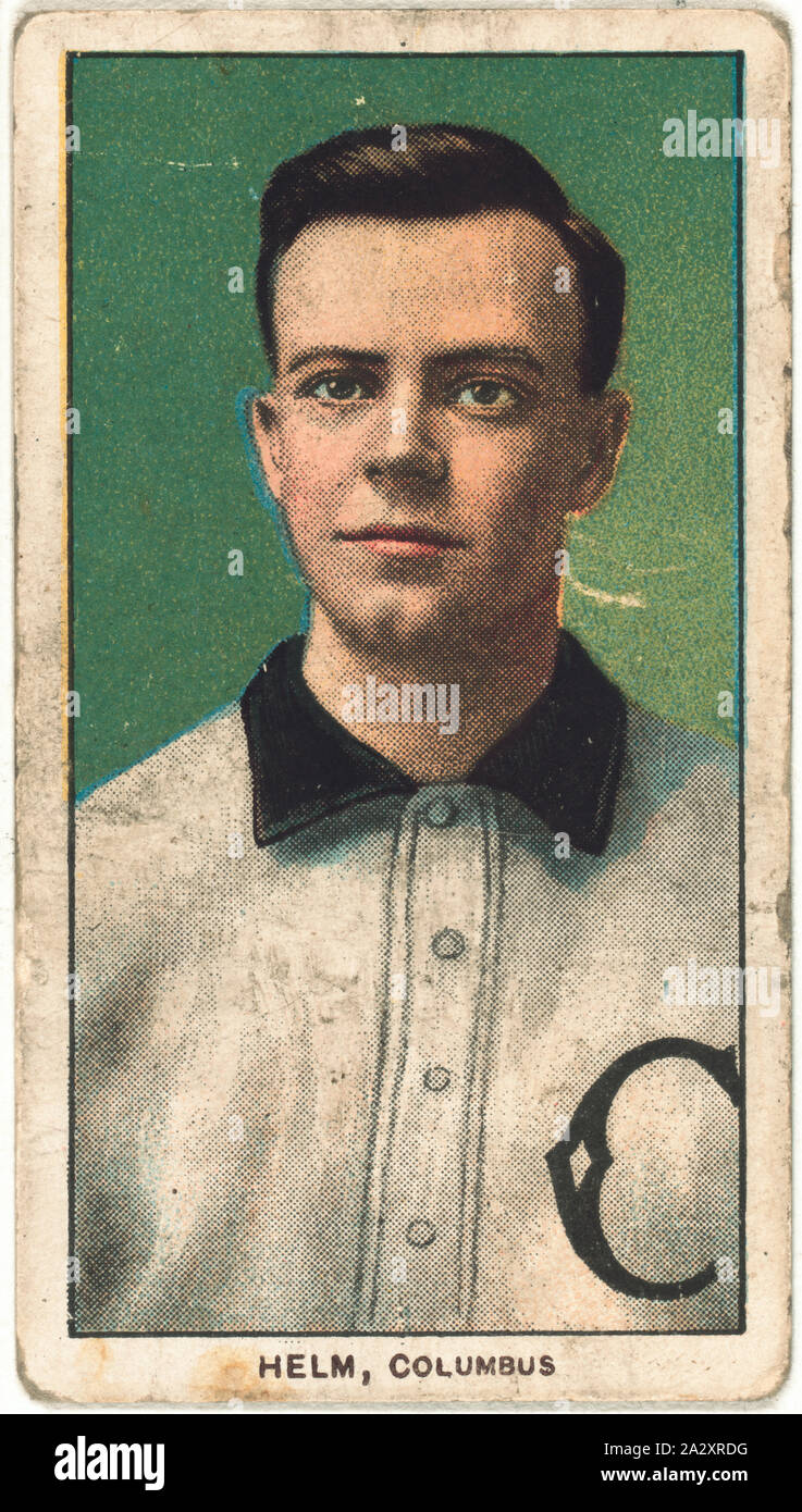 Ross Helm, Team di Columbus, baseball card ritratto Foto Stock