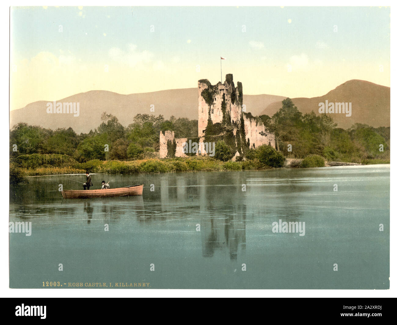 Castello di Ross, io, Killarney. Contea di Kerry, Irlanda; Foto Stock