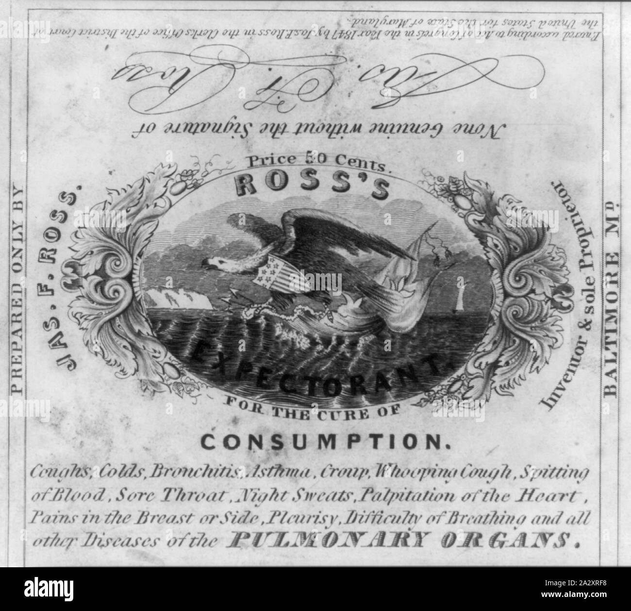 Ross è espettorante Foto Stock