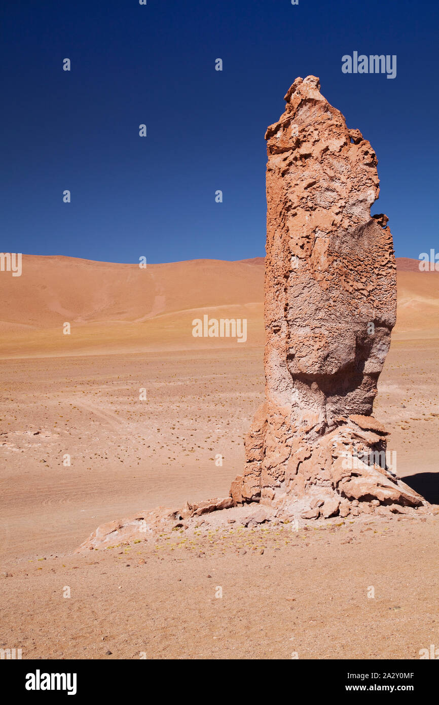 Guglia di roccia a los Flamencos riserva nazionale, Cile Foto Stock
