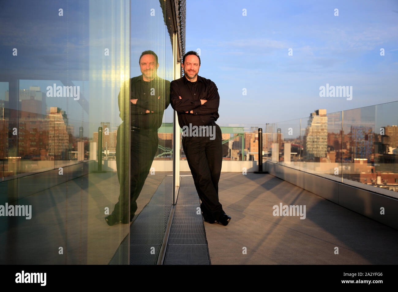 Fondatore di Wikipedia, Jimmy Wales. Foto Stock