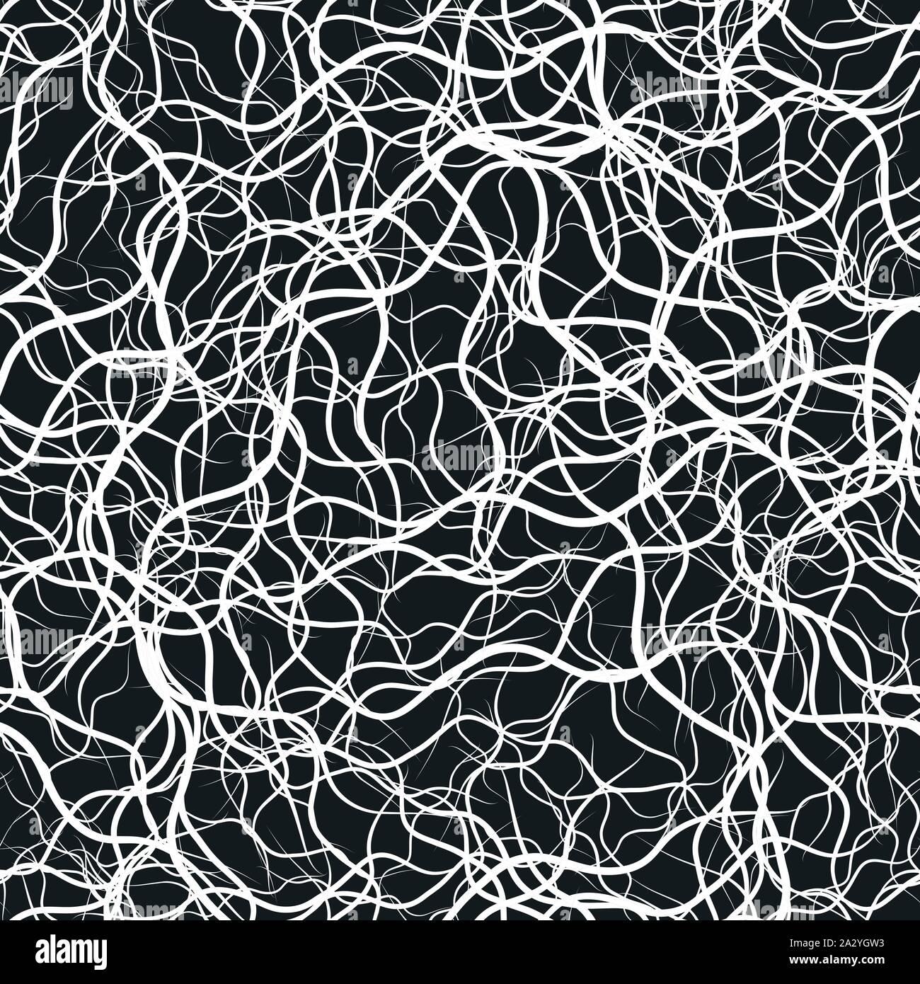 Abstract di nero e sfondo bianco con linee ondulate. Illustrazione Vettoriale. Illustrazione Vettoriale