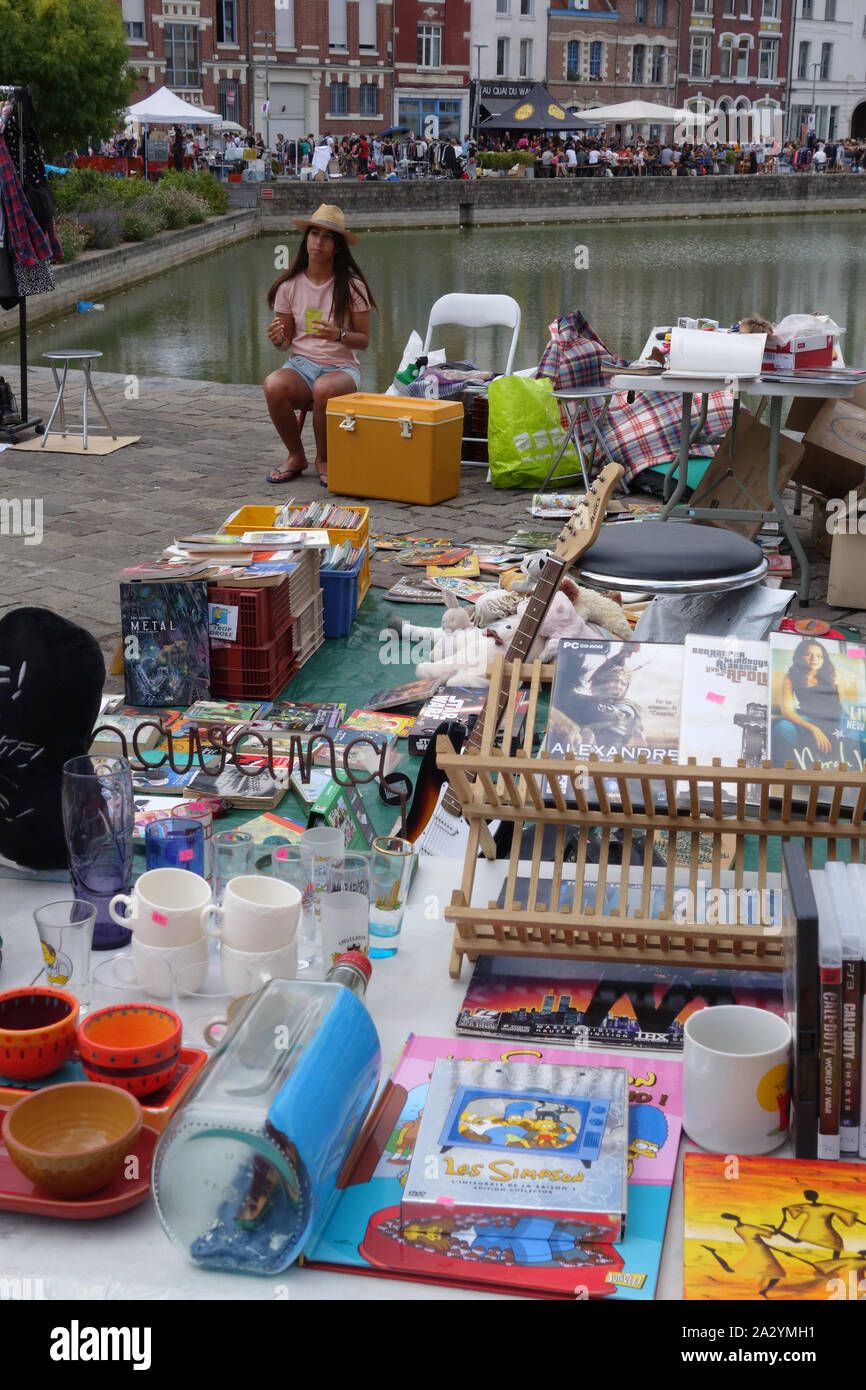 Braderie di Lille 2019, Lille, Rijsel, Francia Foto Stock