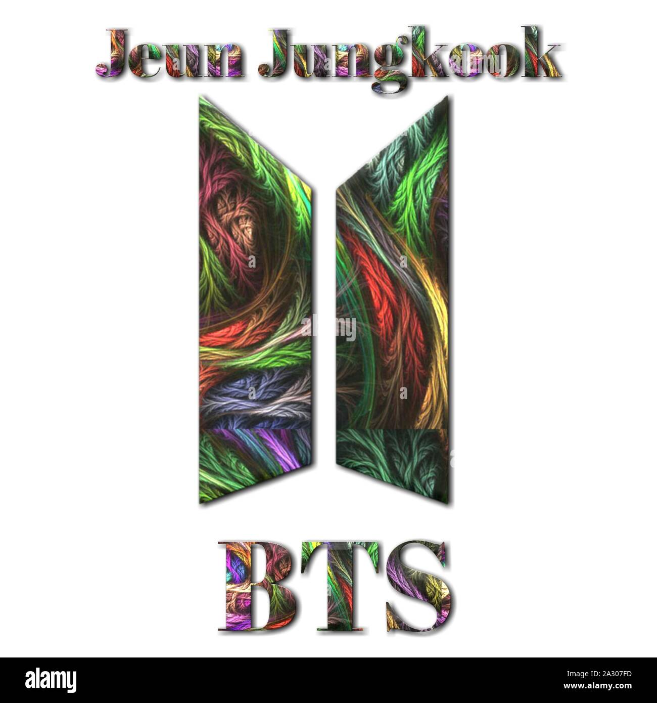 Jeon Jeong-guk o noto con il suo nome di fase Jungkook è un cantante e membro di un sud coreano di boy band cioè BTS o Bangtan ragazzi Foto Stock