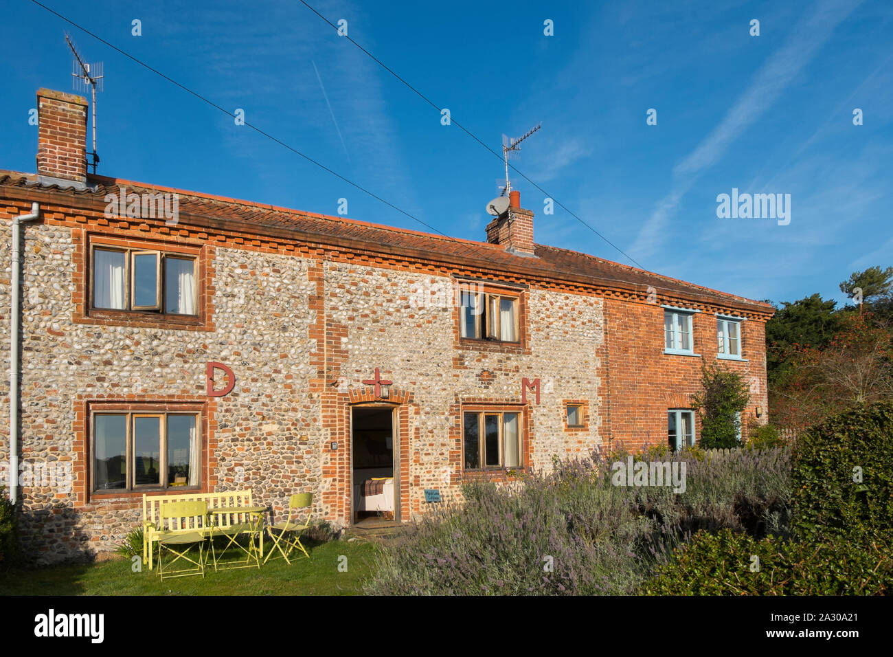 La sala Wiveton holiday cottages in Marsh Lane, Wiveton, North Norfolk, Regno Unito Foto Stock