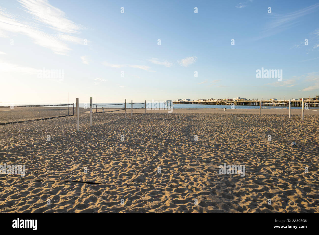 La spiaggia principale di Santa Cruz, California, Stati Uniti d'America. Foto Stock