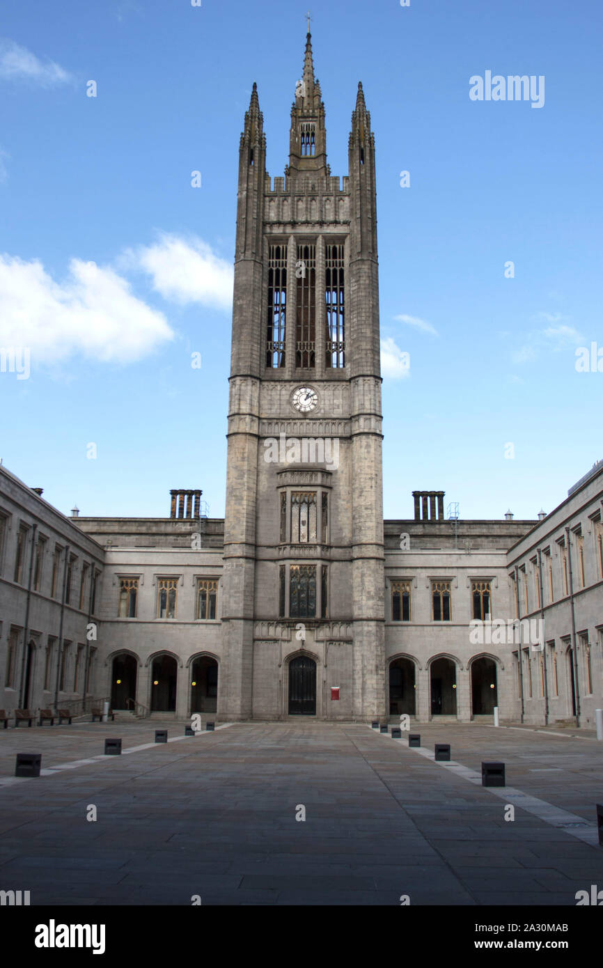 Torre di Mitchell al Marischal College. Aberdeen, Scozia, Regno Unito. Foto Stock