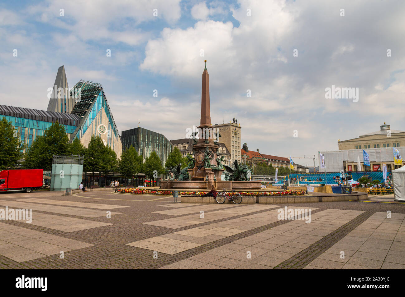 La città di Lipsia Foto Stock