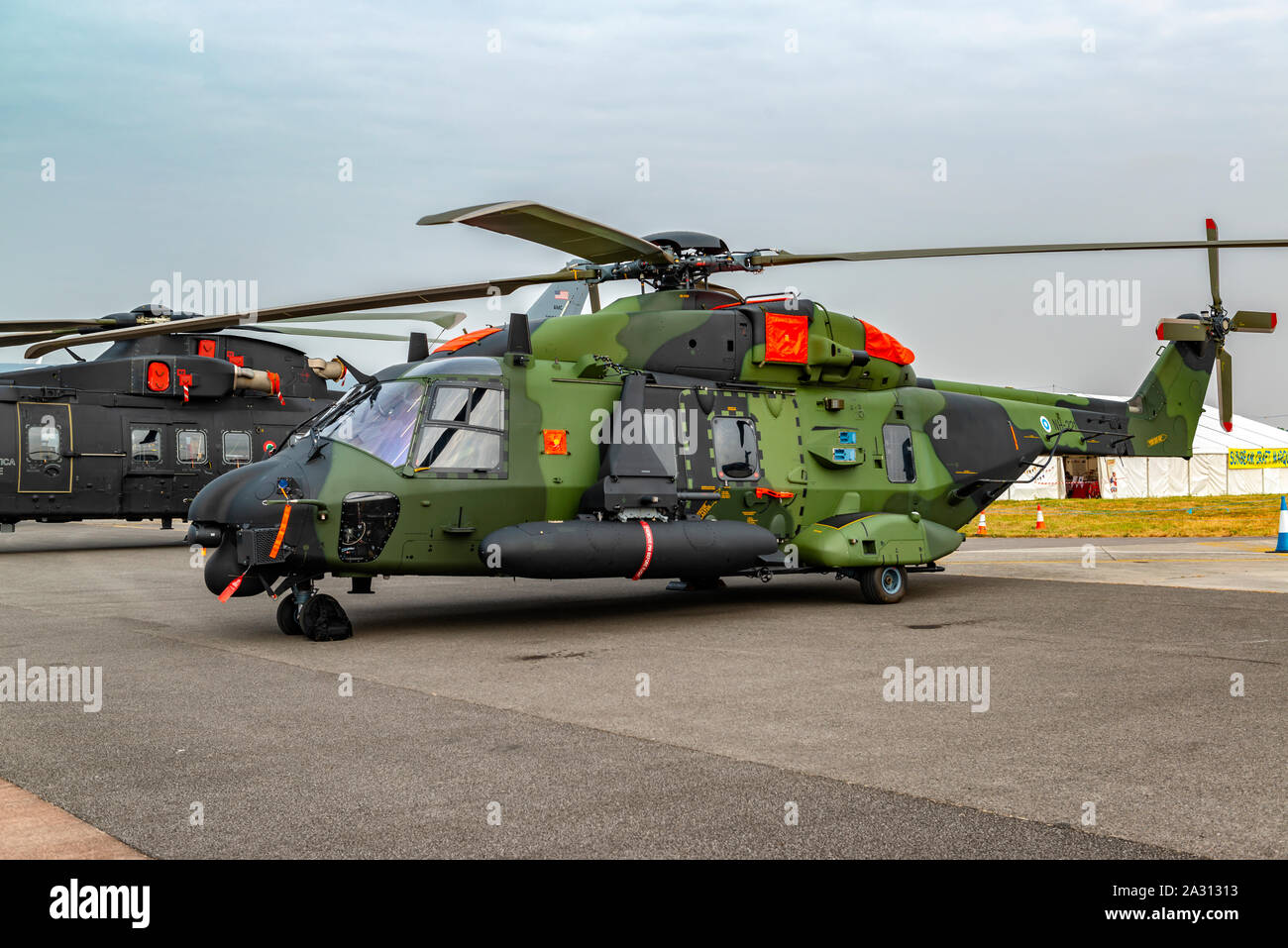 Esercito finlandese NH90 TTH elicottero, RIAT 2018 Foto Stock