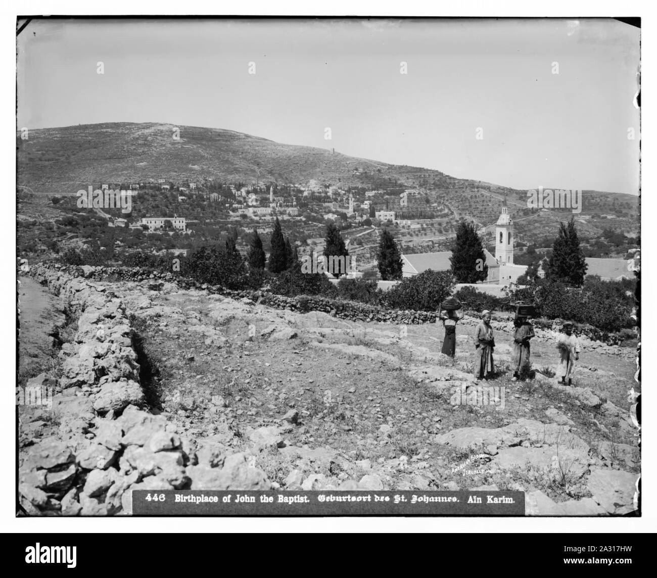 Dintorni di Gerusalemme. 'Ain Karim, nuovo insediamento russo Foto Stock
