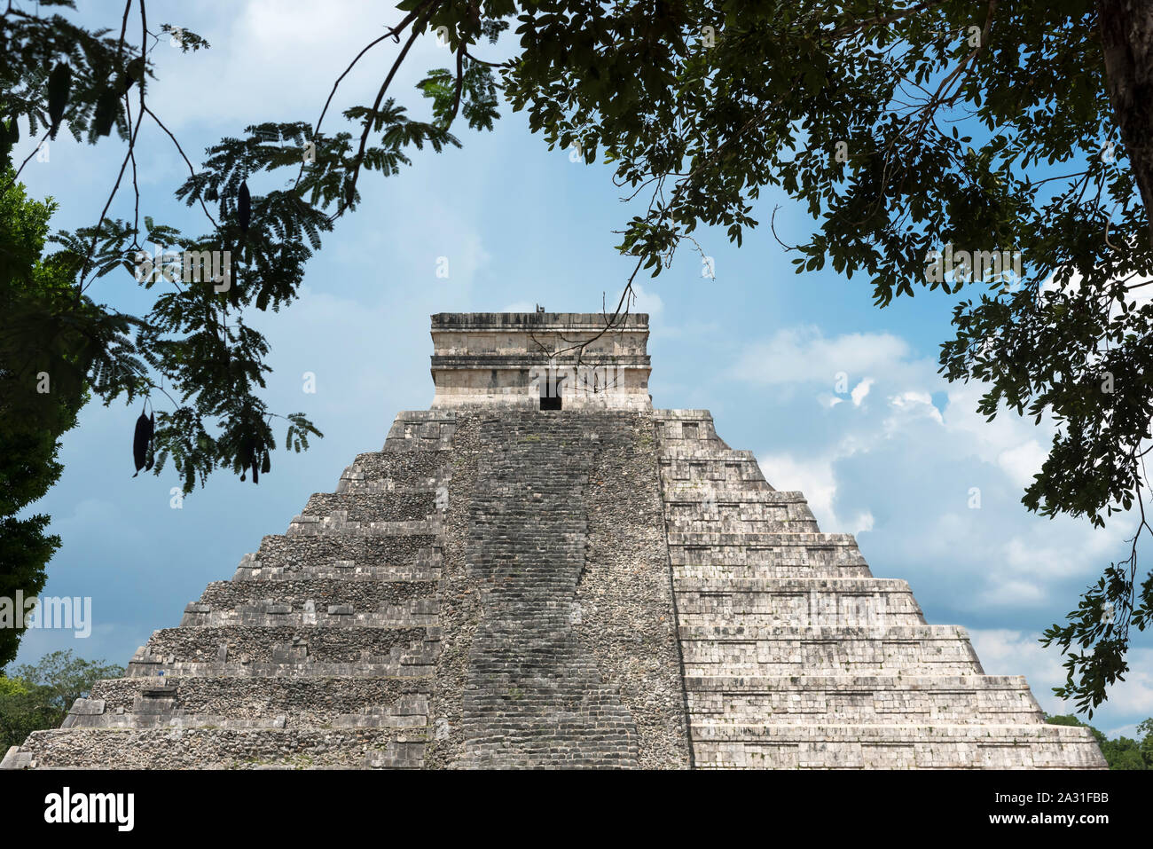 La Piramide Maya di pollo Izta nello Yucatan, Messico Foto Stock
