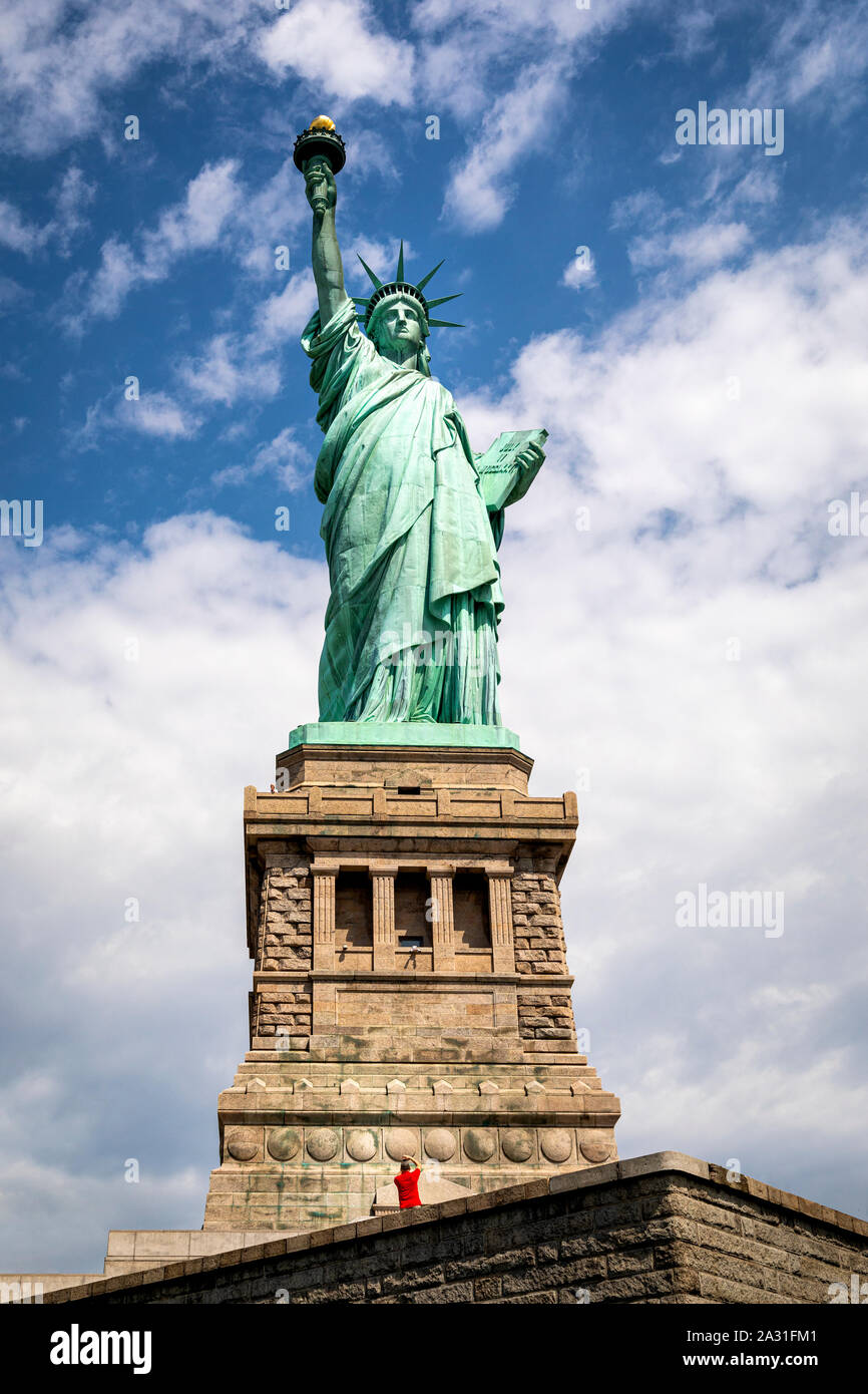 La Statua della Libertà di New York City, Stati Uniti d'America. Foto Stock