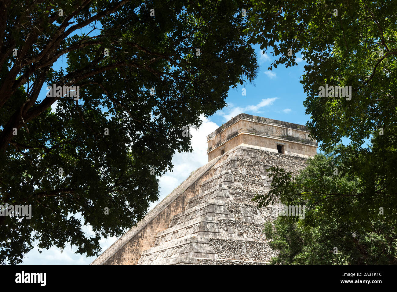 La Piramide Maya di pollo Izta nello Yucatan, Messico Foto Stock