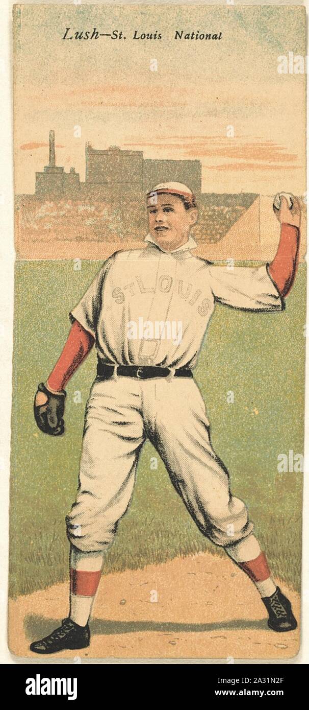 Ernest lussureggianti-A. J. Hauser, St. Louis Cardinals Baseball card ritratto Foto Stock