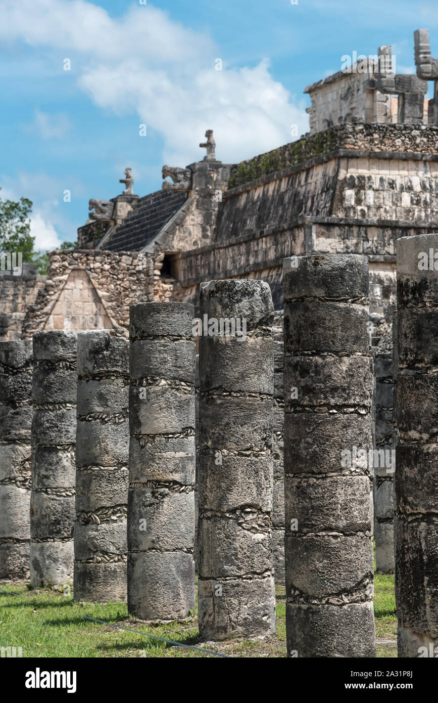 La Piramide Maya di pollo Izta nello Yucatan, Messico Foto Stock