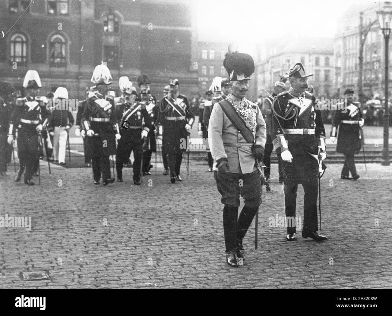 Erzherzog Franz Ferdinand und Kaiser Guglielmo II. Foto Stock