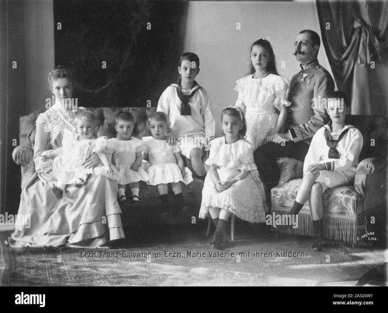 Erzherzöge von Österreich-Toskana Familie. Foto Stock