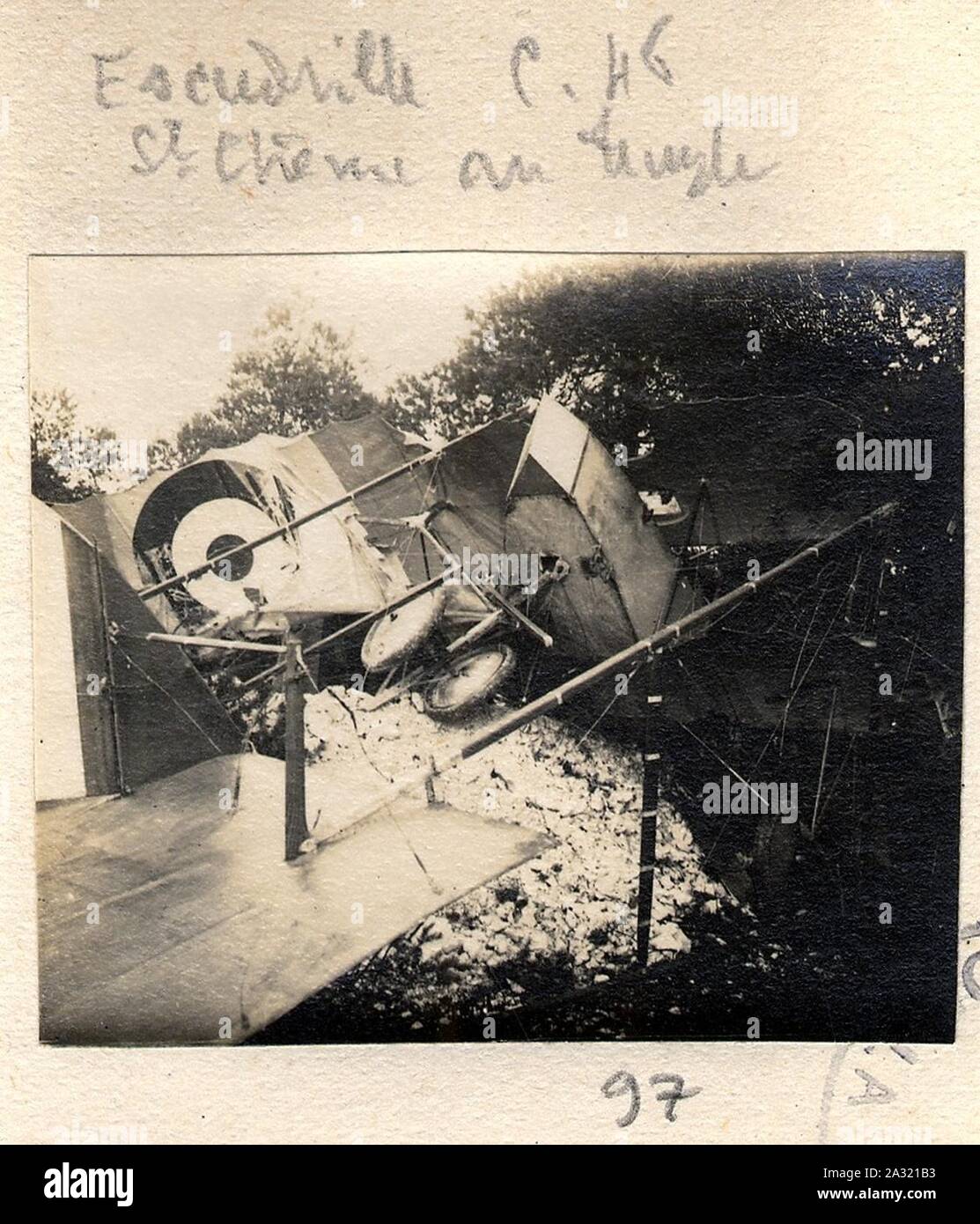 Escadrille C. 46 Saint-Etienne au Tempio. - Fonds Berthelé - 49Fi1875-97. Foto Stock