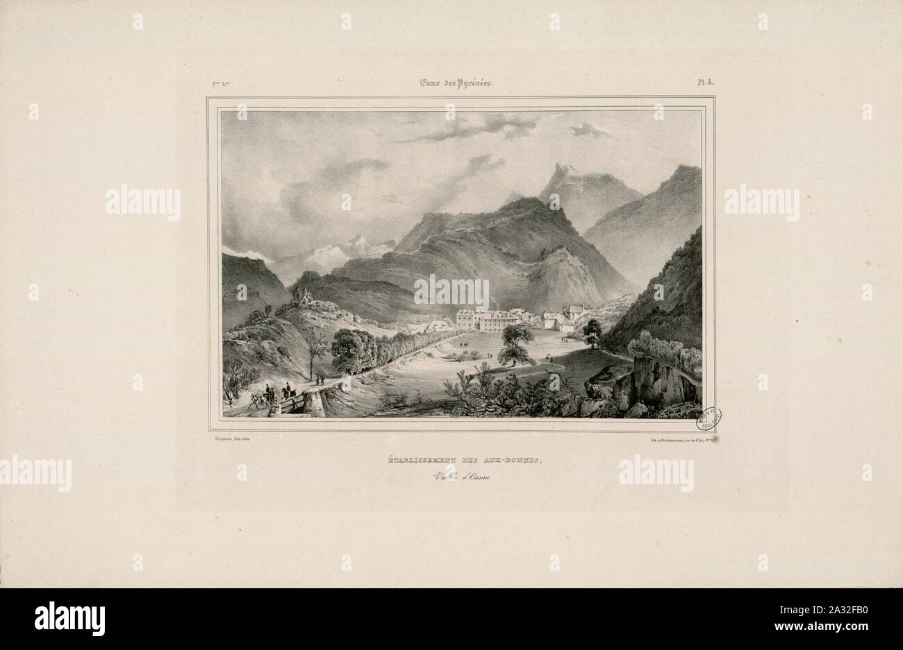 Etablissement des Eaux-Bonnes - Vallée d'Ossau - Fonds Ancely - B315556101 UN MONTHELIER 1 2 005. Foto Stock Etablissement des Eaux-Bonnes - Vallée d'Ossau - Fonds Ancely - B315556101 UN MONTHELIER 1 2 005. Foto Stock
