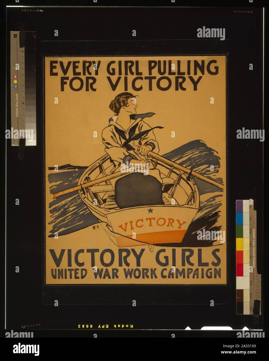 Ogni ragazza tirando per la vittoria - Vittoria ragazze Regno guerra campagna di lavoro - E.P. Foto Stock