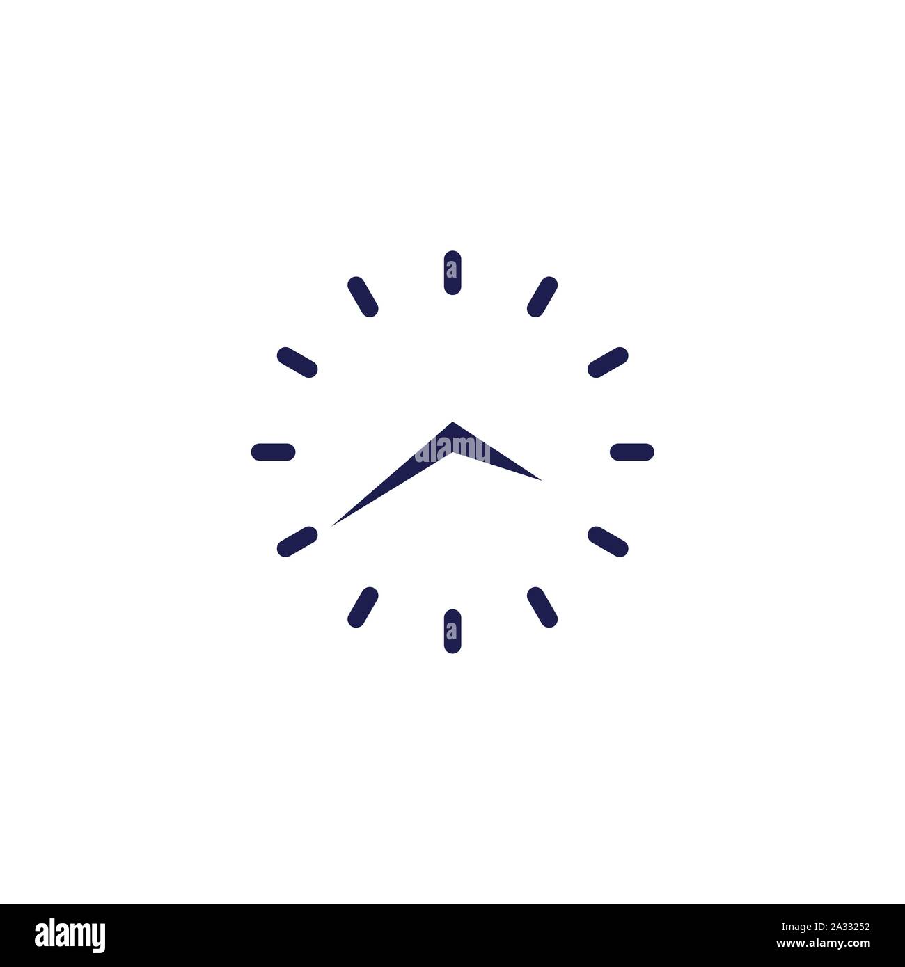 Il segno di spunta sul contorno di orologio icona. La protezione in tempo reale linea semplice icona vettore. Symbol, il logo illustrazione - Vettore - Vettore Illustrazione Vettoriale