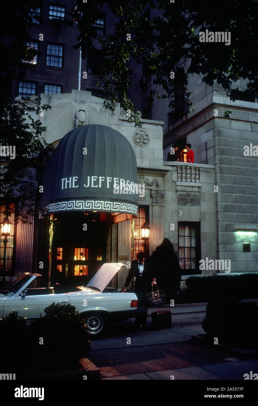 A 27,7 MG DI IMMAGINE: Jefferson Hotel sulla sedicesima Street a Washington, DC negli anni settanta foto di Dennis Brack B 2 Foto Stock