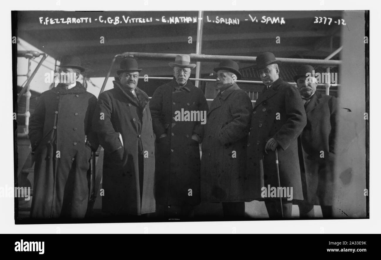 F. Fezzarotti, C.G.B. Vittelli, E. Nathan, L. Salani, V. Sama Foto Stock