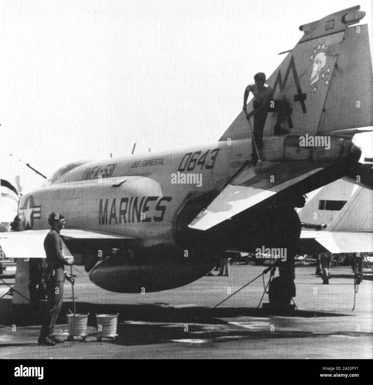F-4B Phantom II di VMFA-531 c1972. Foto Stock