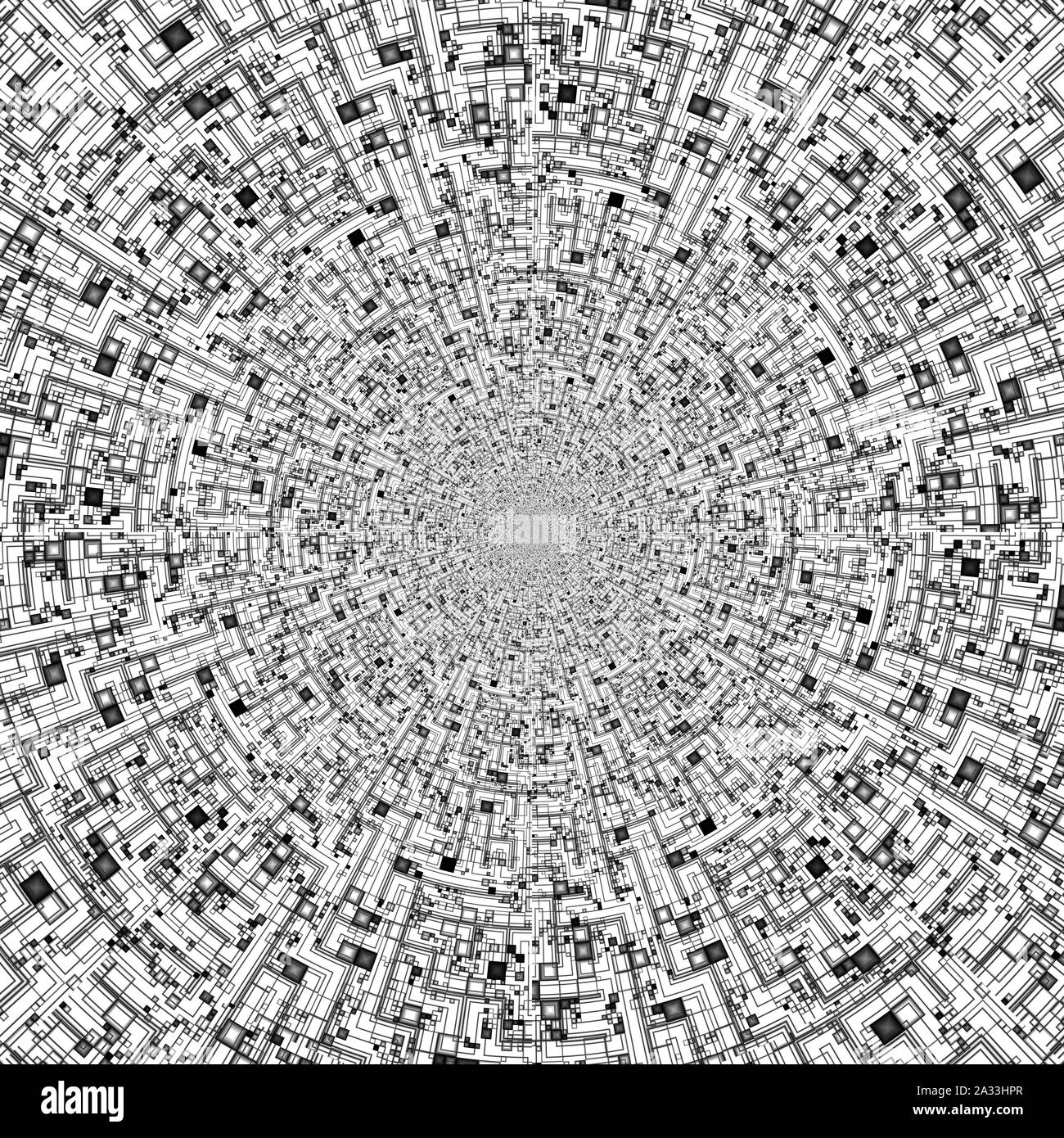 I circuiti quantistici, illustrazione concettuale Foto Stock