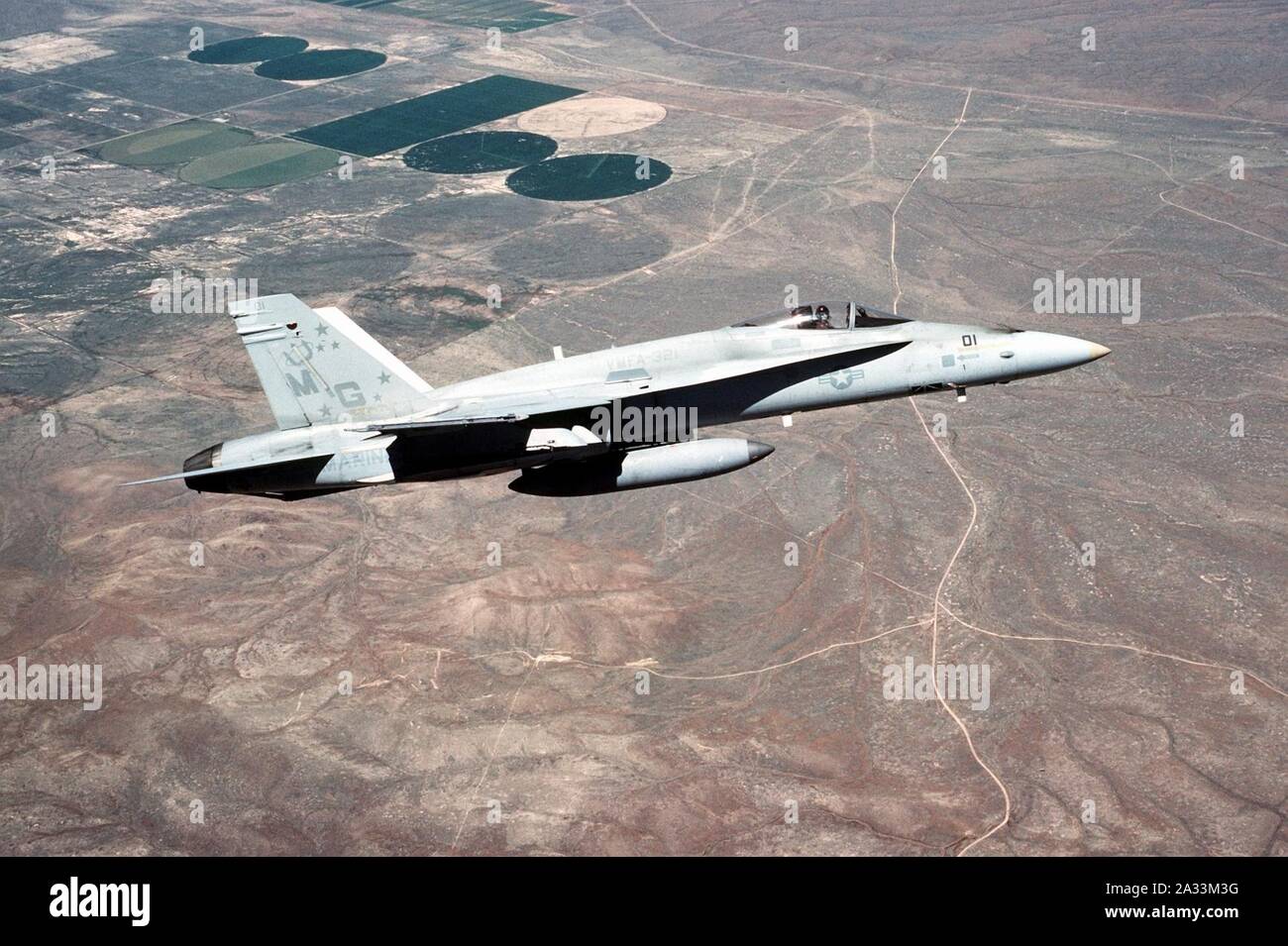 F-18A VMFA-321 1993. Foto Stock