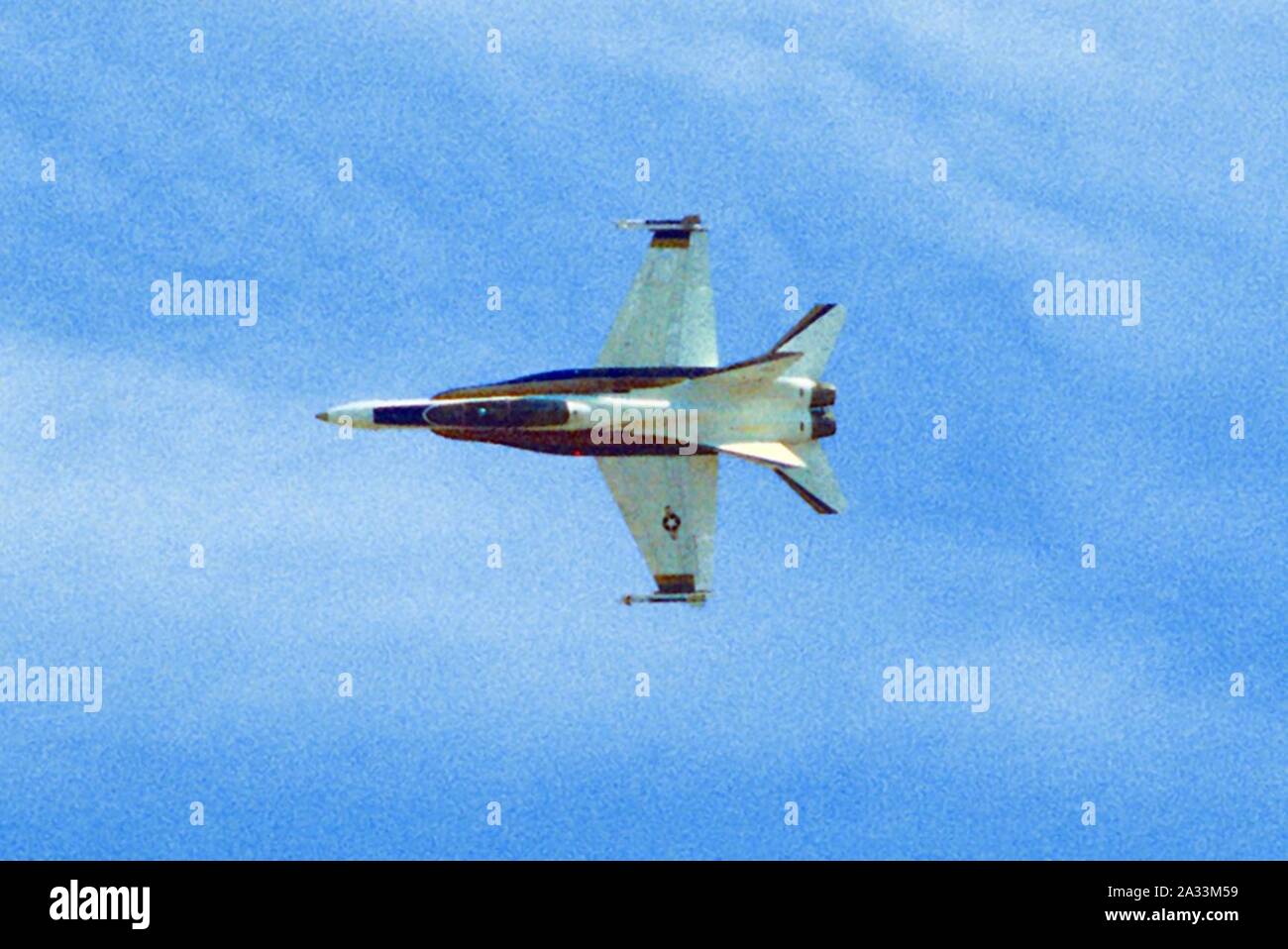 F-18B prototipo su NAS Patuxent River 1981. Foto Stock