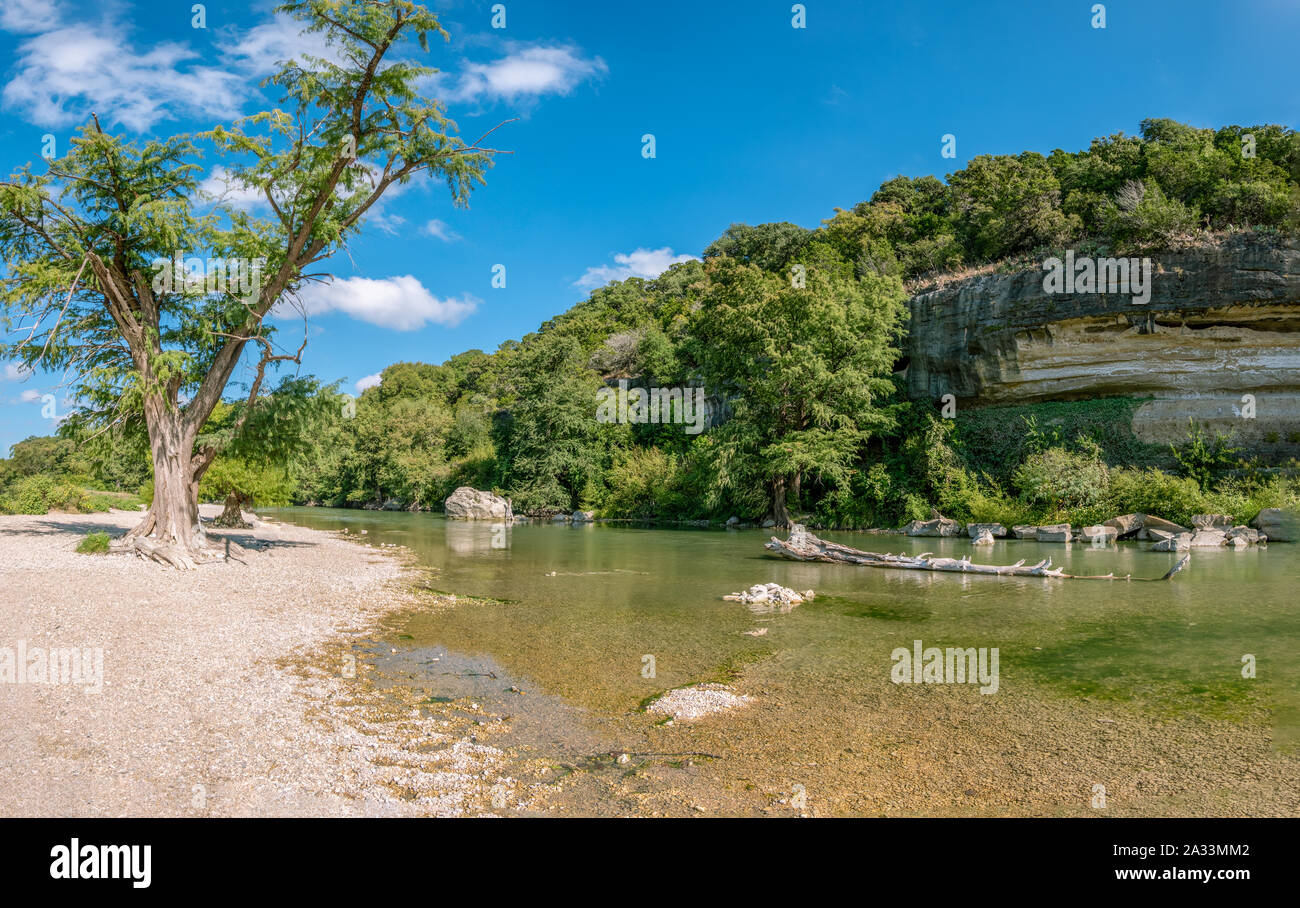 Guadalupe River State Park in Texas Foto Stock