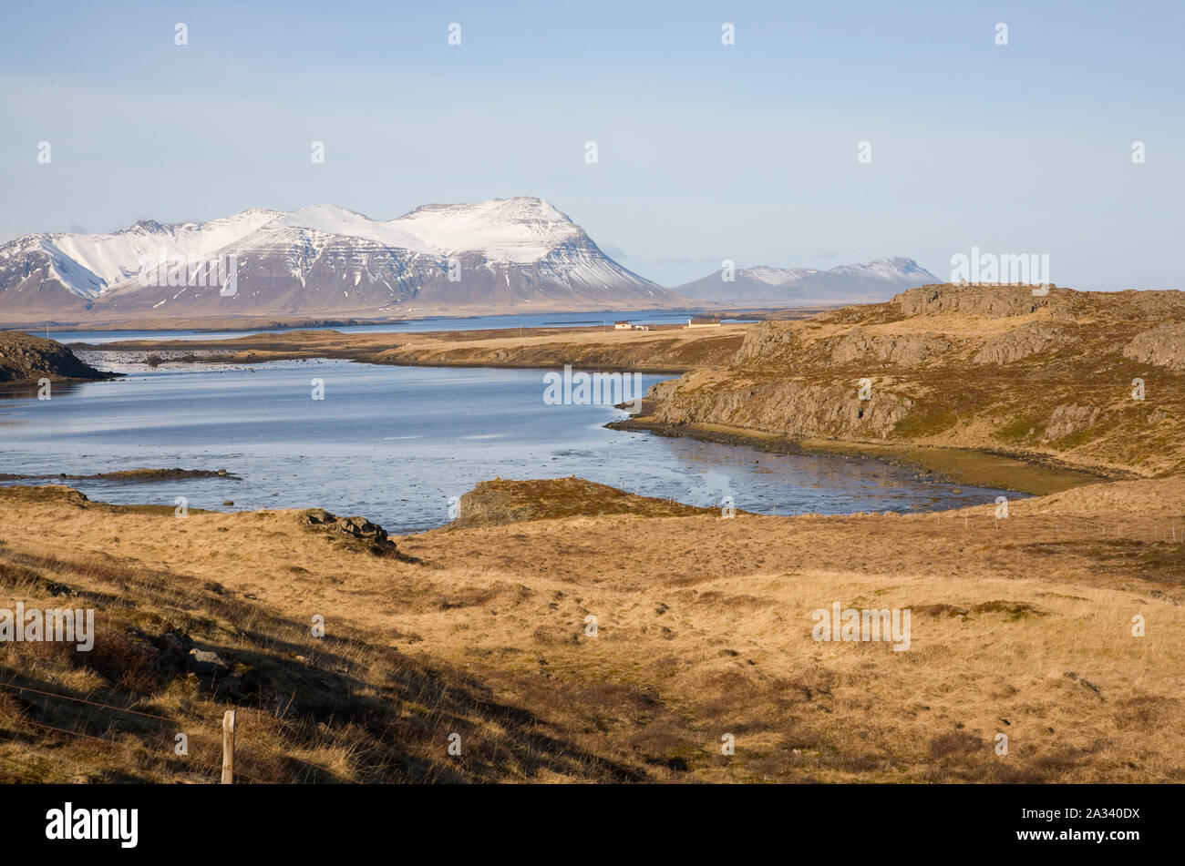 Paesaggio islandese nella penisola di snaefellsnes Foto Stock