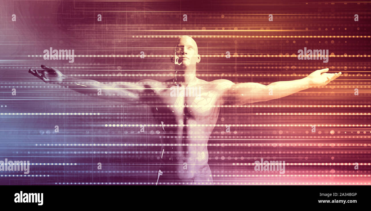 Economia sociale e la crescita europee Powered by Technology Foto Stock