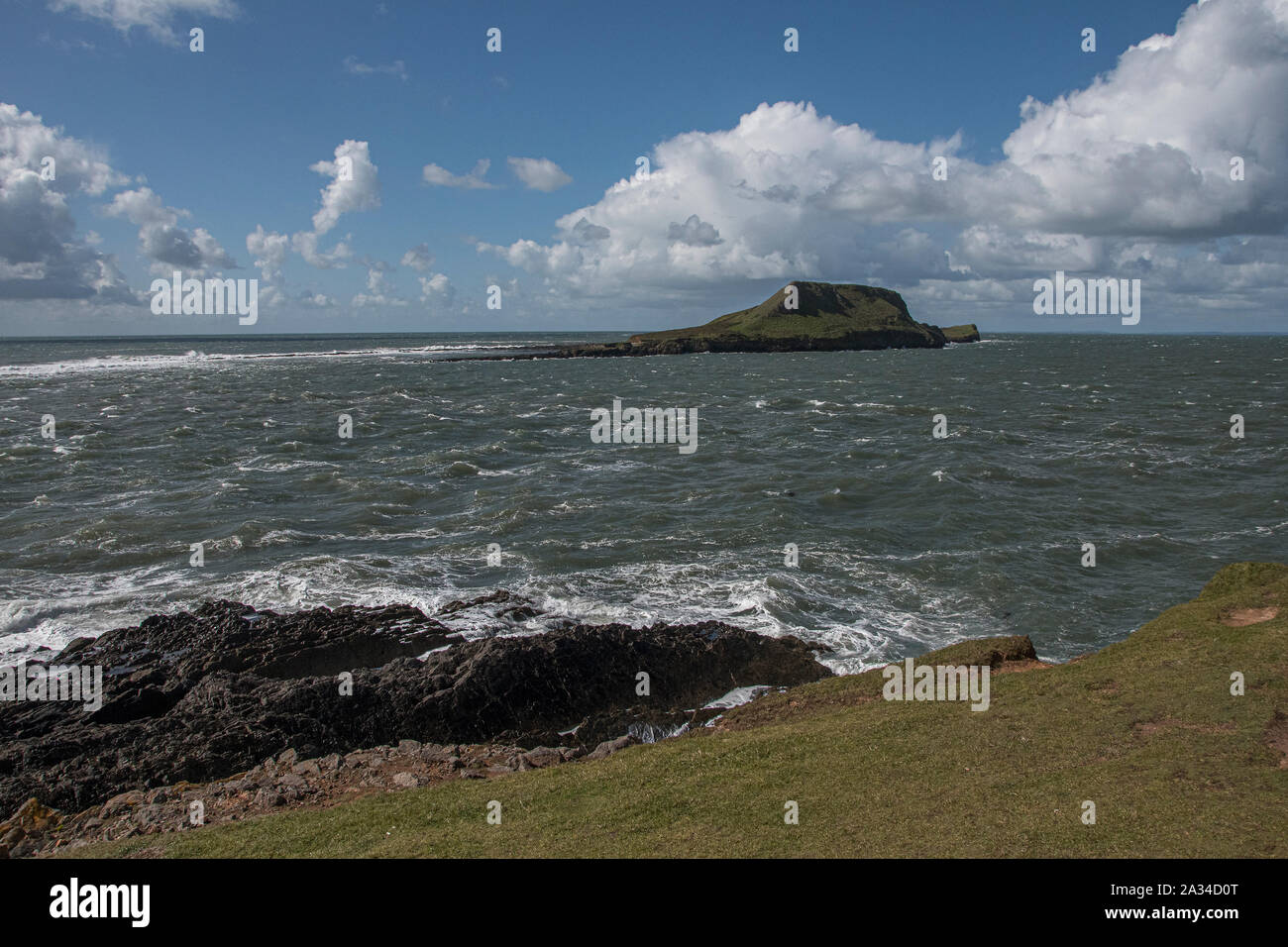 Testa di Worms, Gower, Galles del Sud Foto Stock