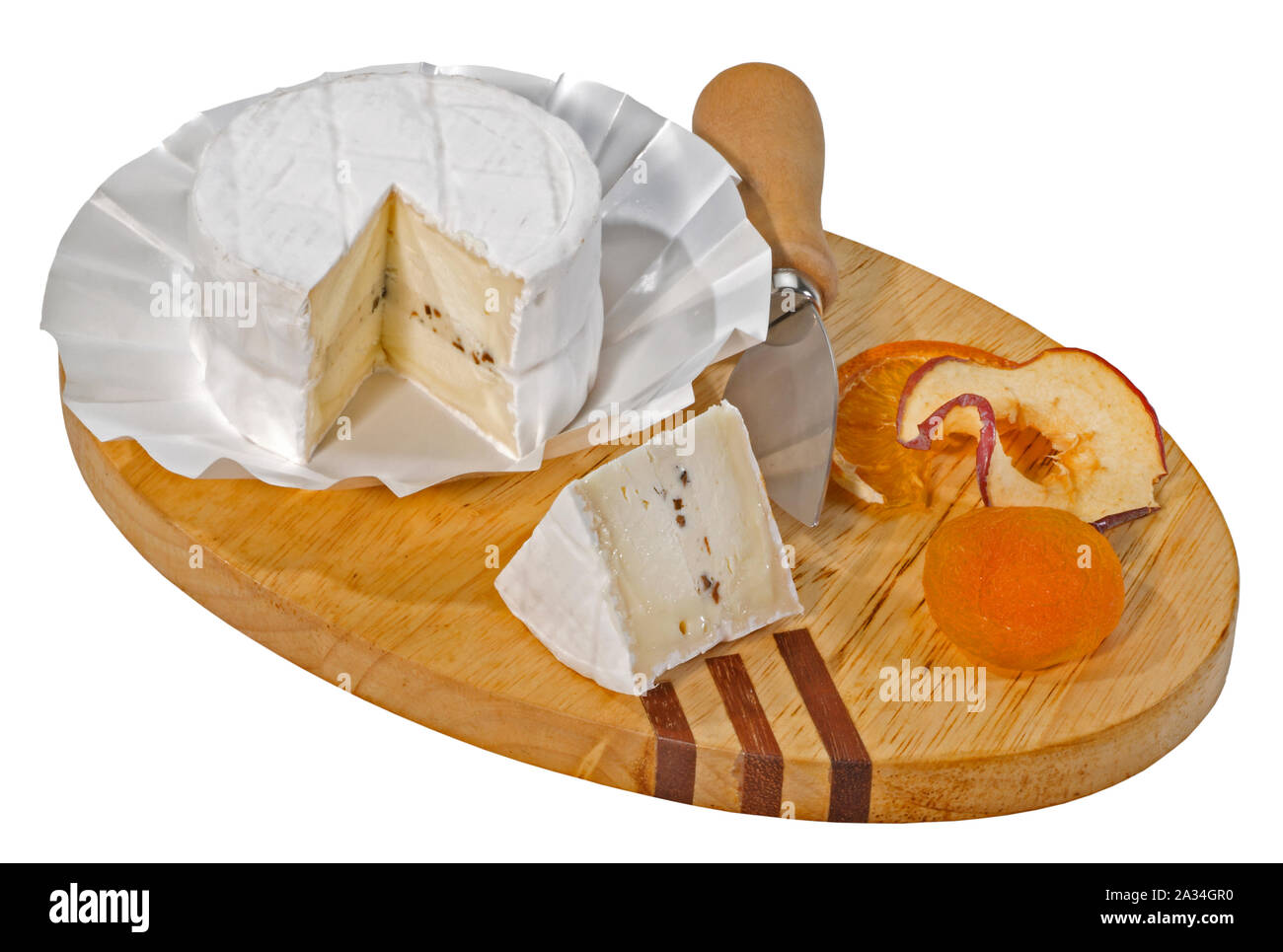Camembert o Formaggio Brie con tartufo Foto Stock